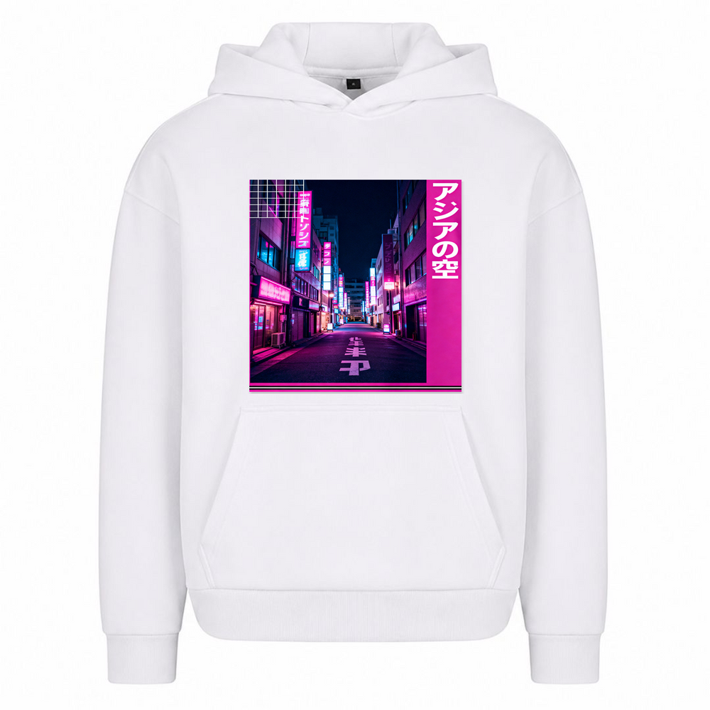 Akai yoru - Oversized Hoodie - Weiß