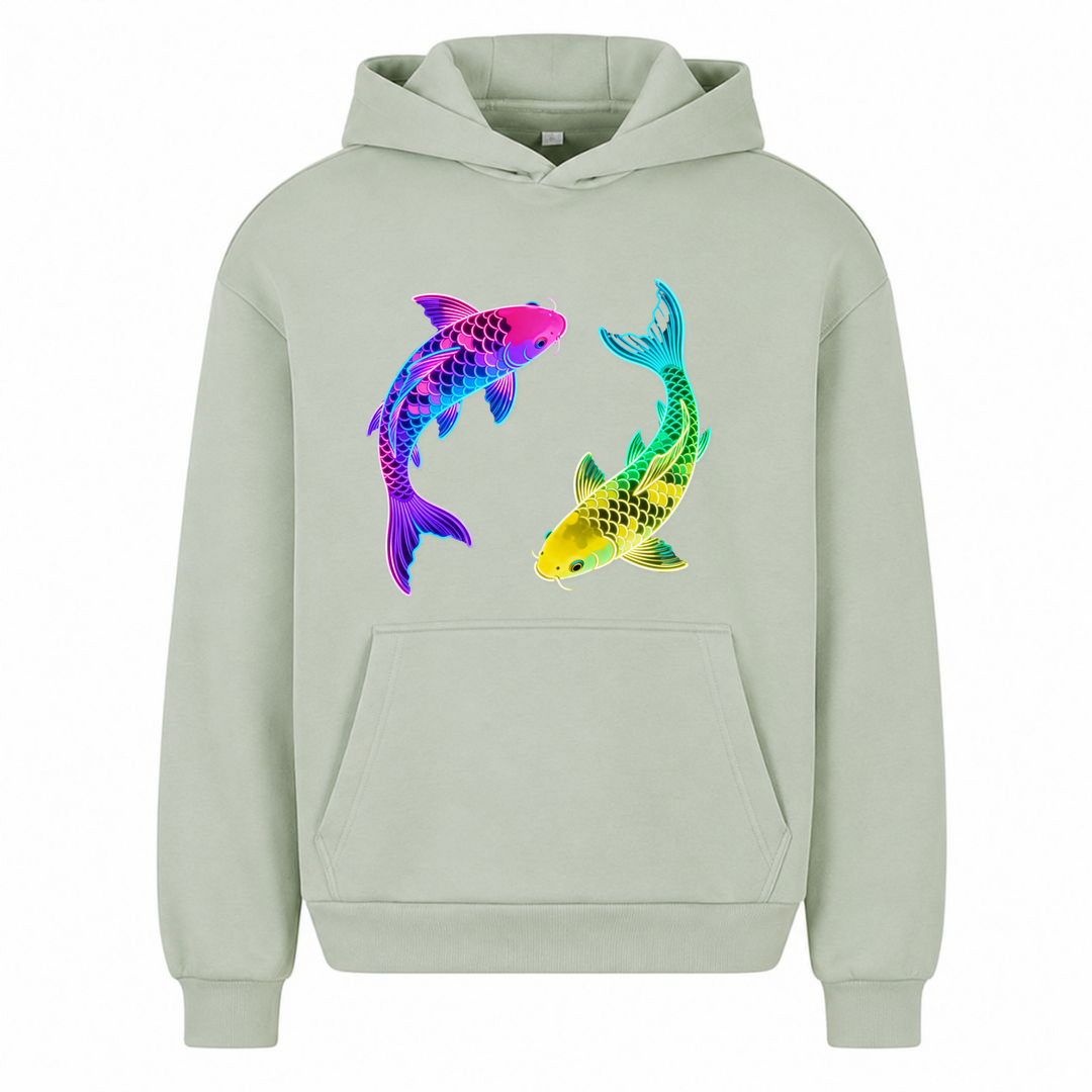 Nishikigoi - Oversized Hoodie - light asphalt