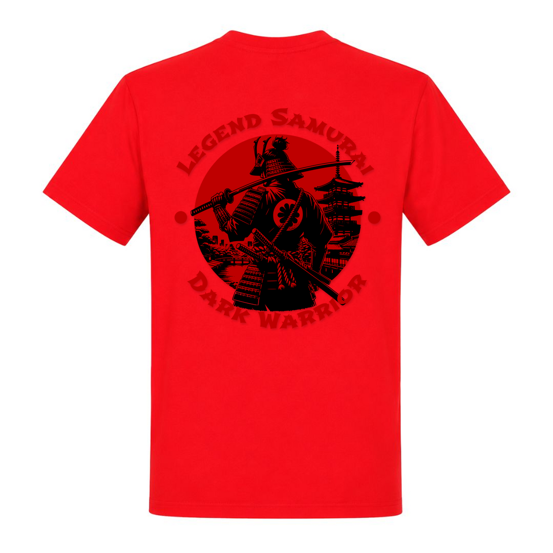 Legend Samurai - T-Shirt - rot - Rueckseite