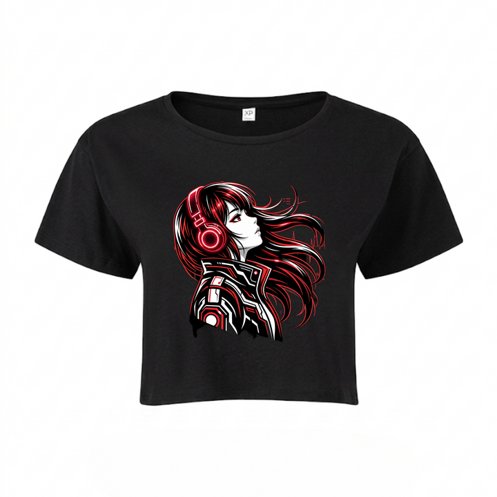 Cyber Dream - Crop Top - schwarz