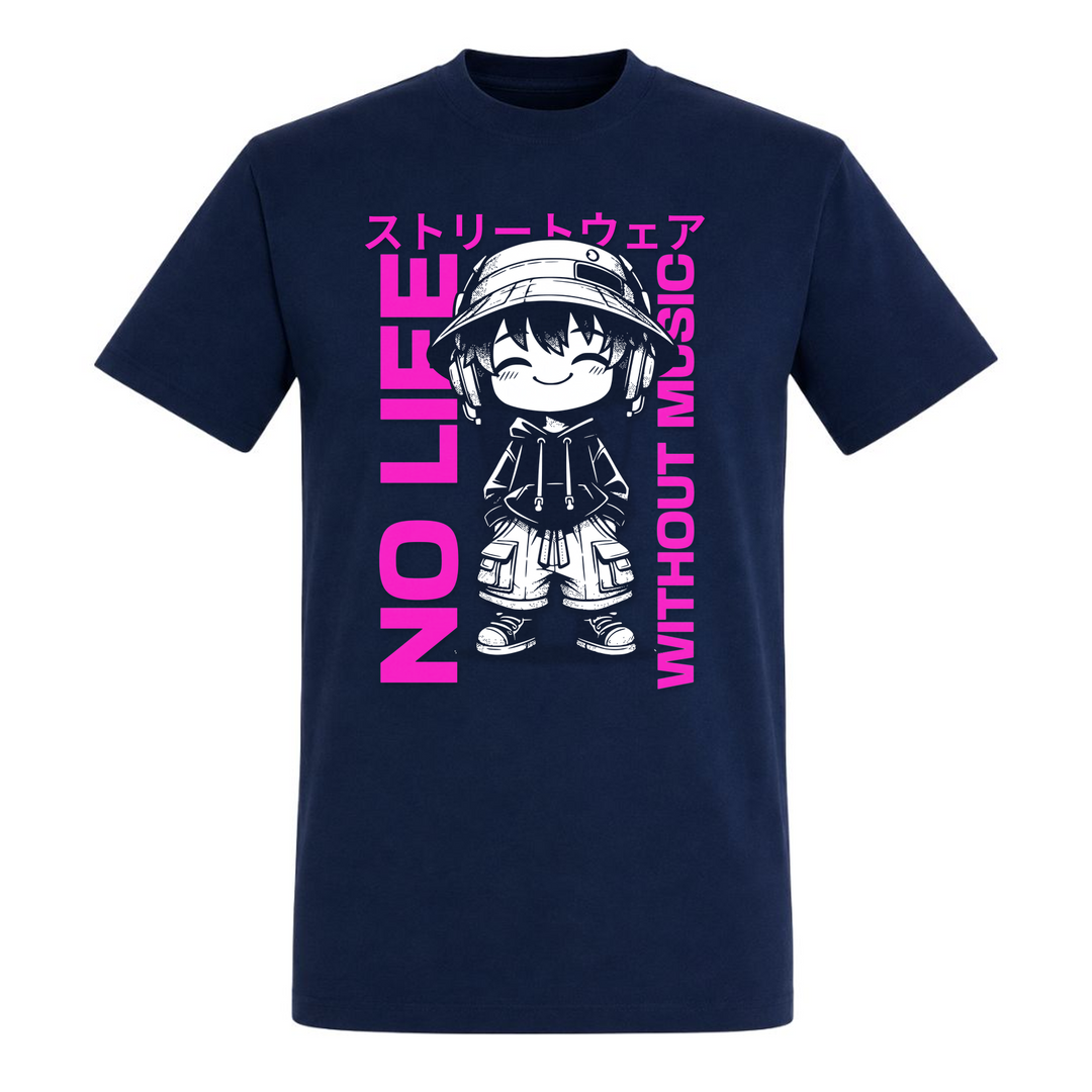 No life without Music - T-Shirt - french navy