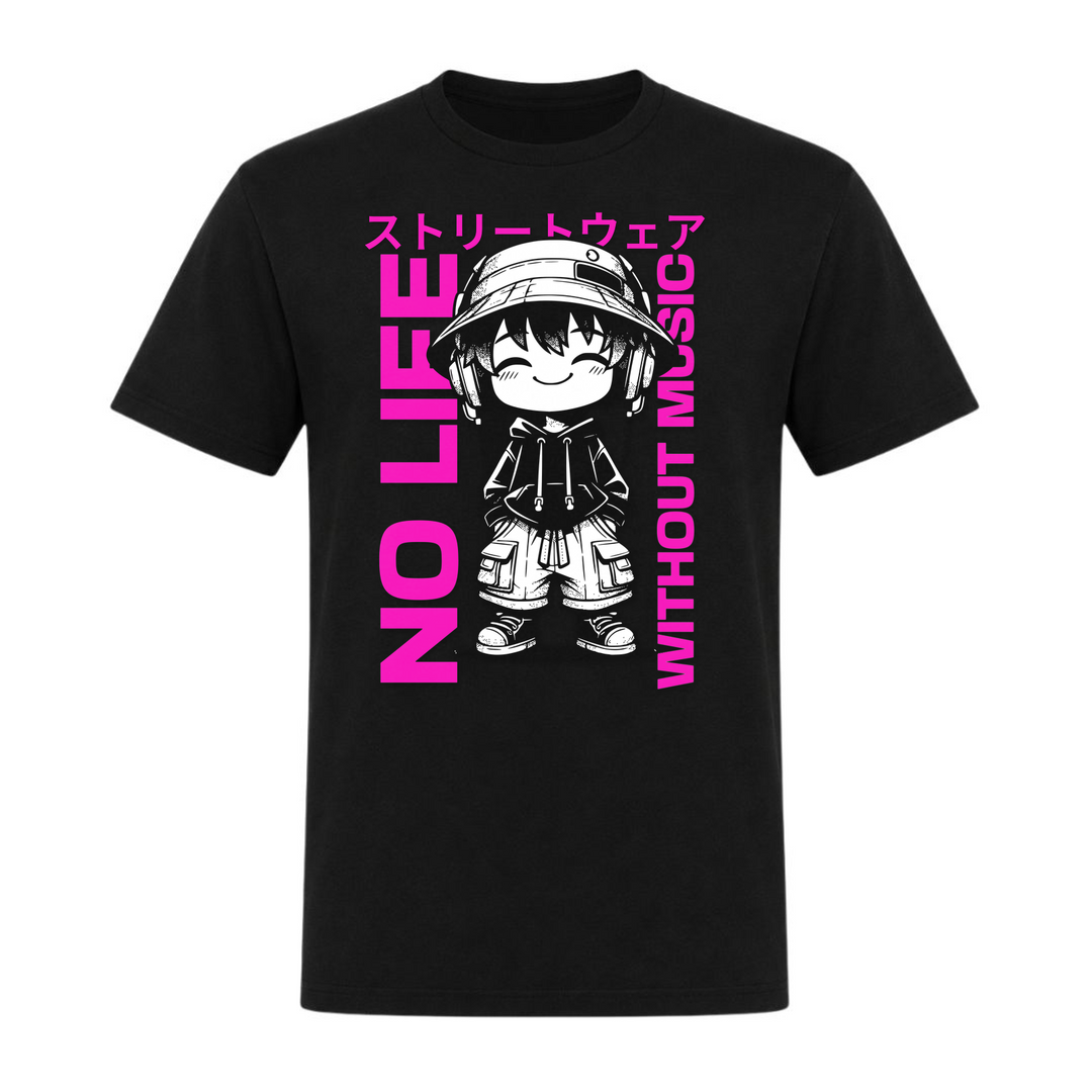 No life without Music - T-Shirt - schwarz