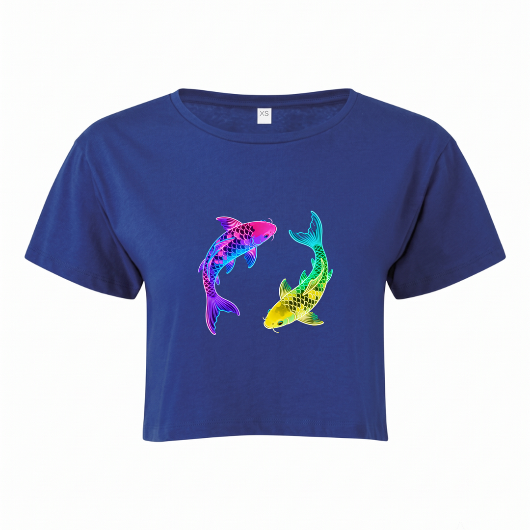 Nishikigoi - Crop Top - royal