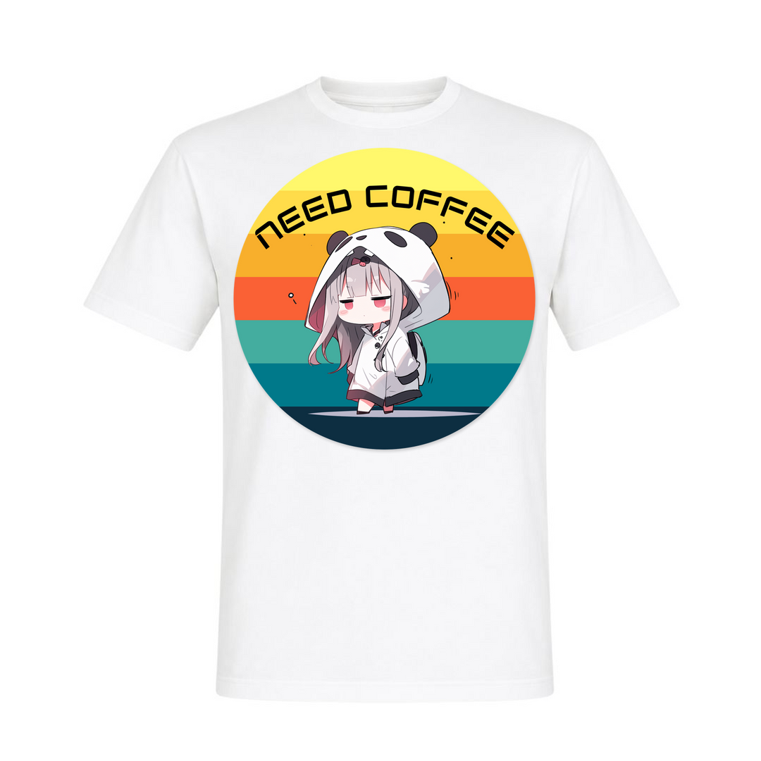 Need Coffee - T-Shirt - weiß