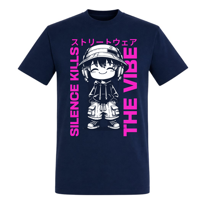 Silence kills the Vibe - T-Shirt - french navy