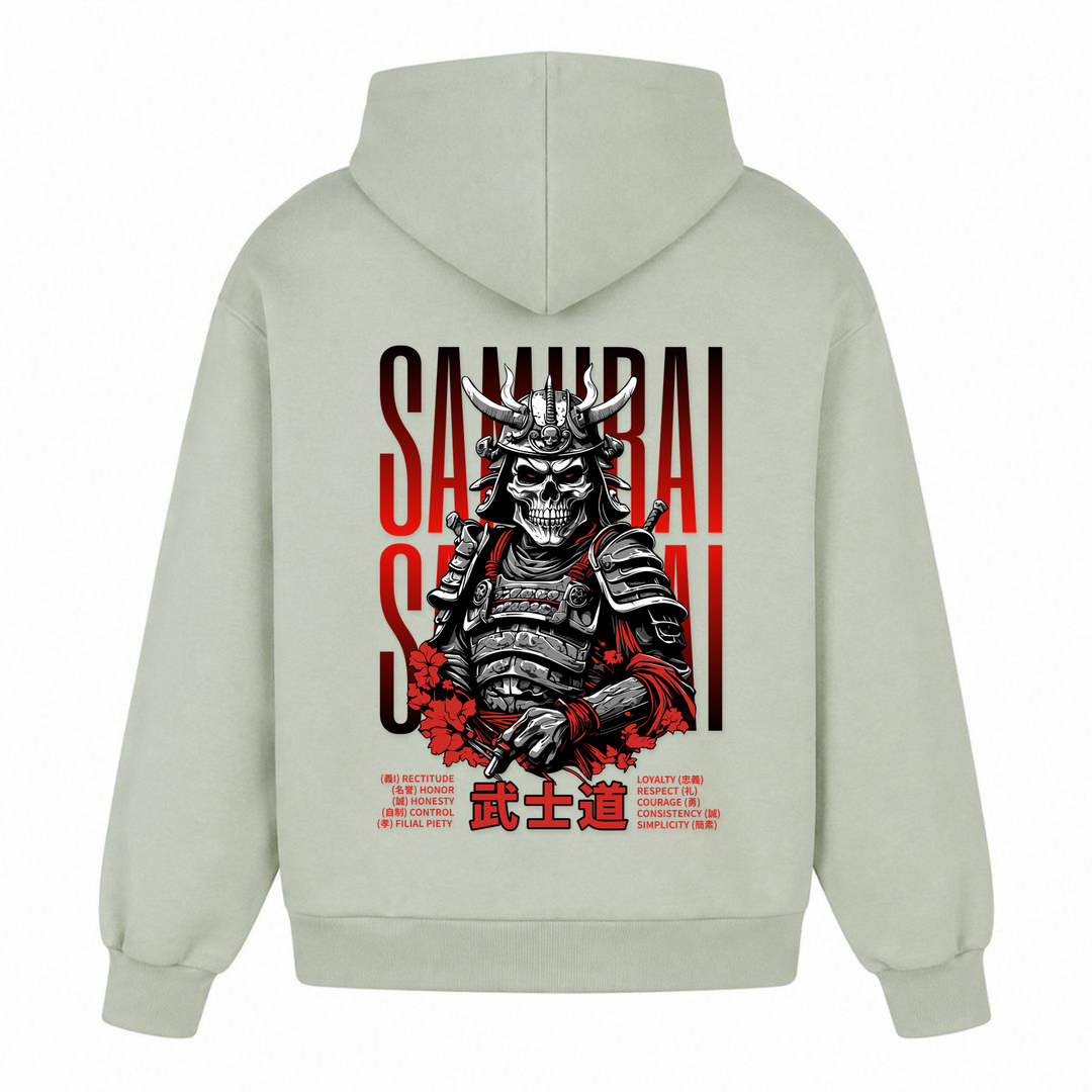 Untoter Samurai - Oversized Hoodie - light asphalt