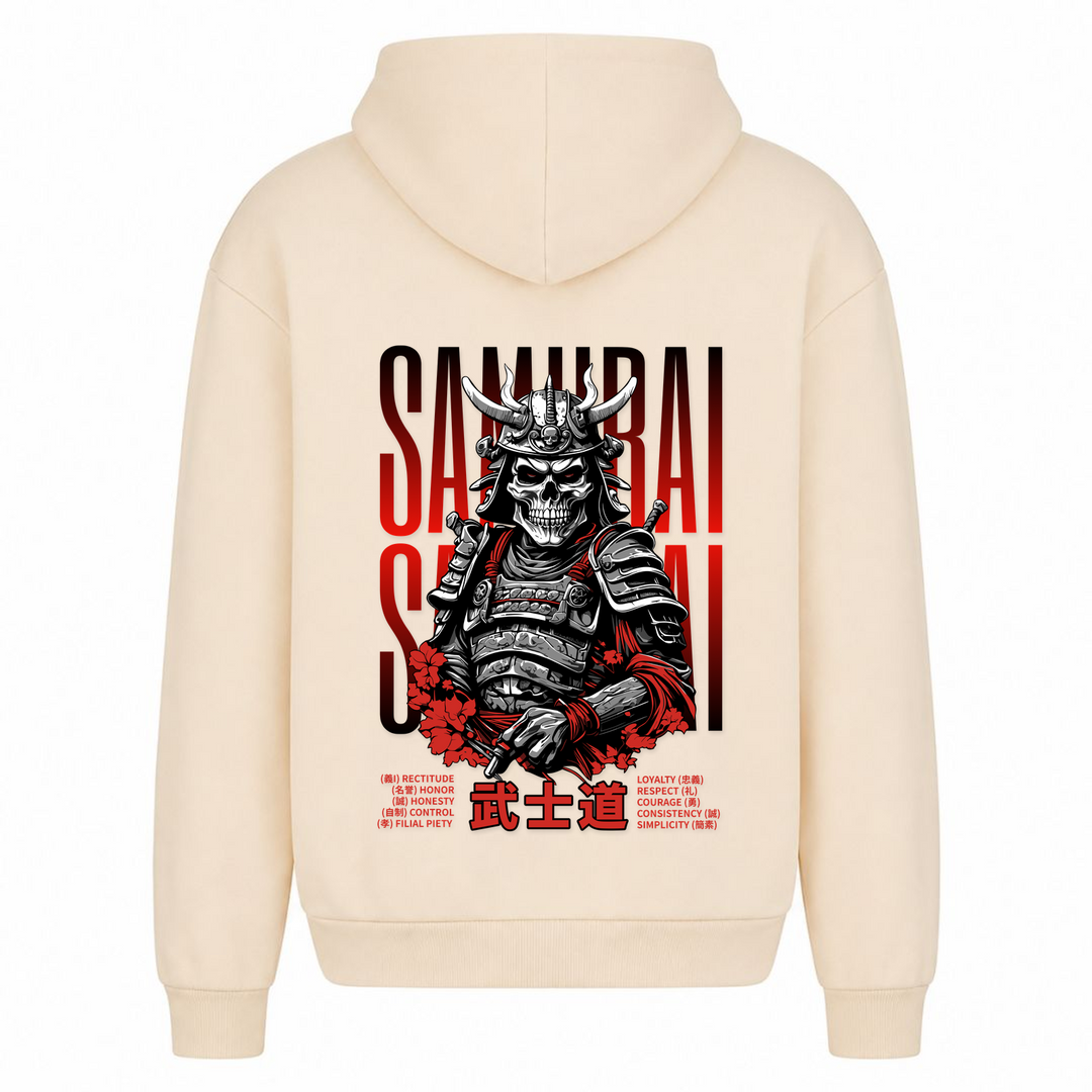 Untoter Samurai - Oversized Hoodie - White Sand