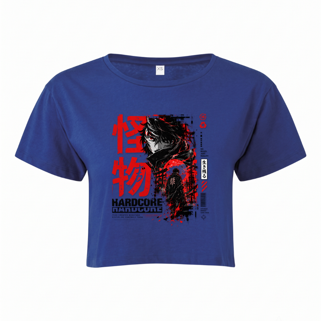 Broken Reality -  Crop Top - royal