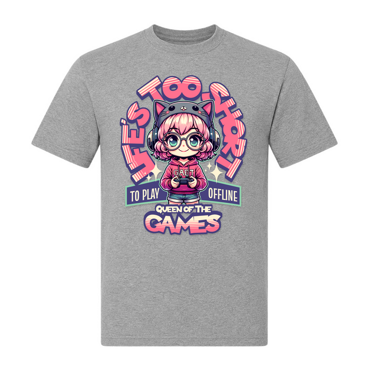 Gamer Girl - T-Shirt - grey melange