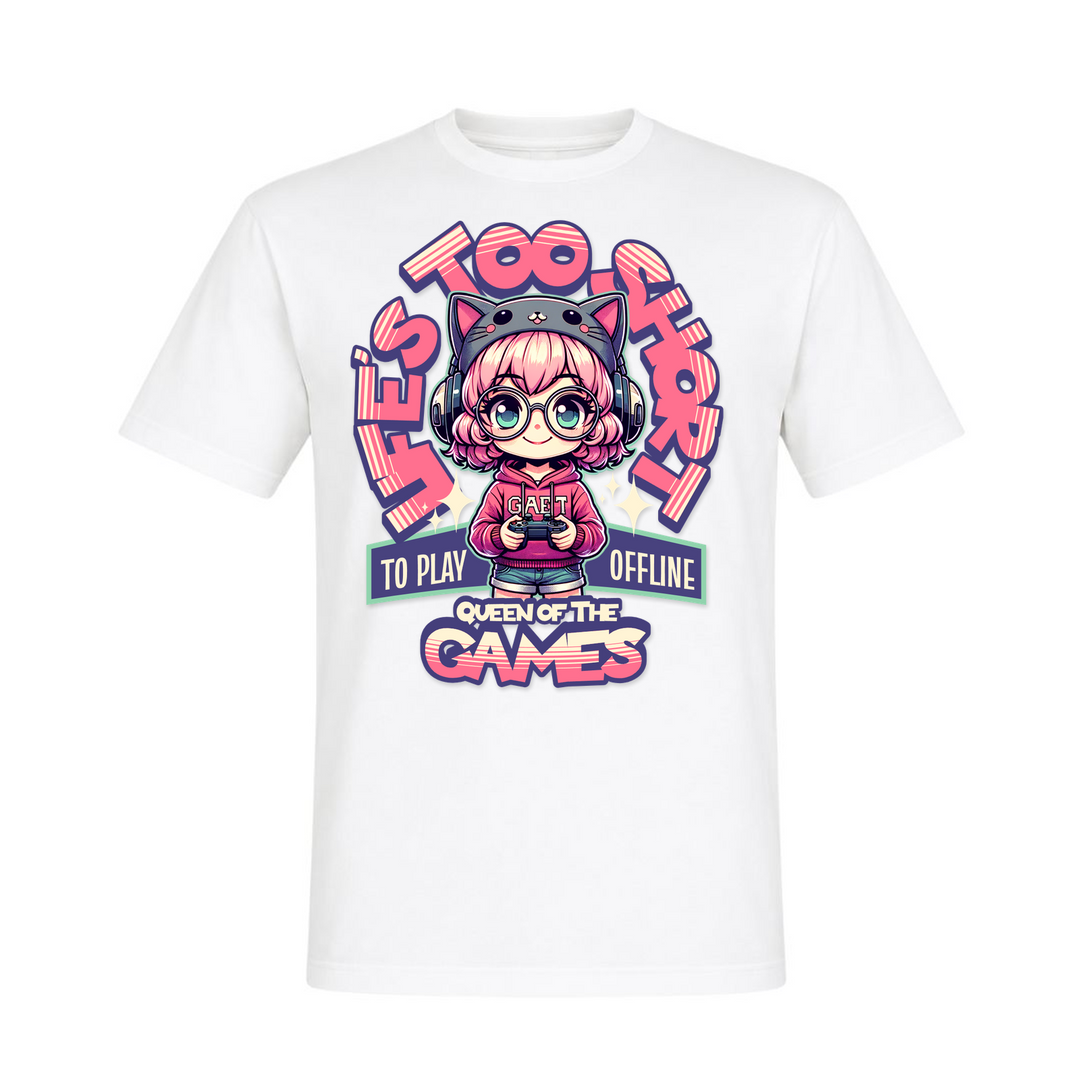 Gamer Girl - T-Shirt - weiß