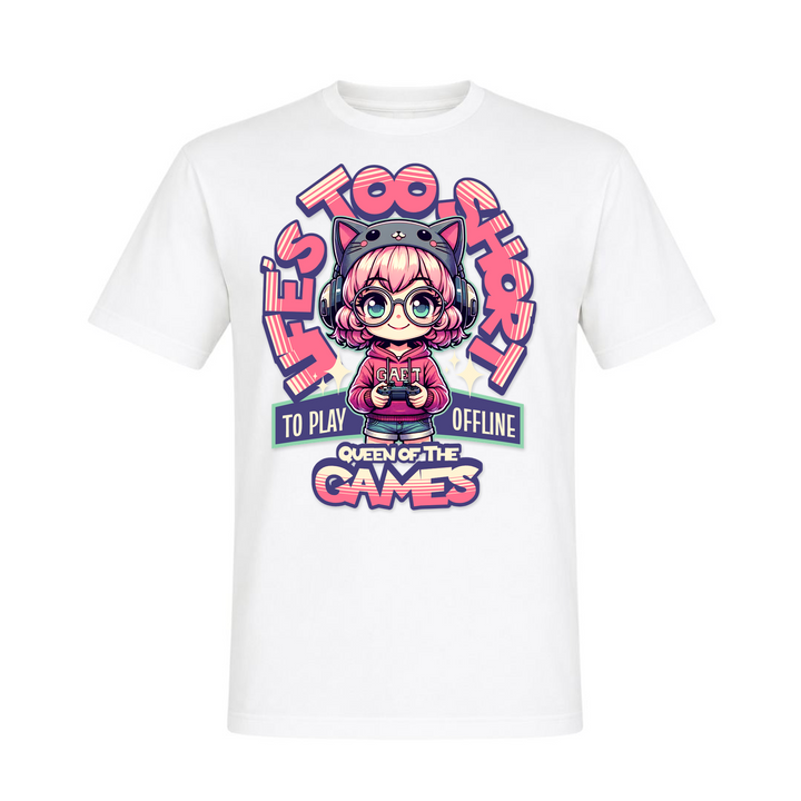 Gamer Girl - T-Shirt - weiß