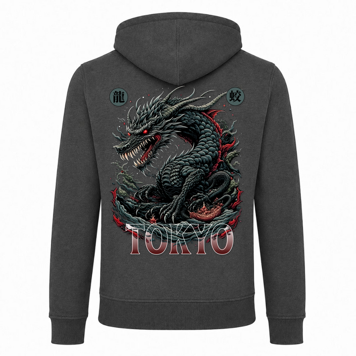 Mizuchi - T-Shirt Heavy Zip Hoody - charcoal