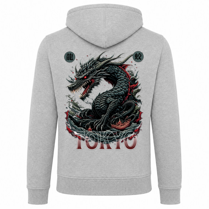Mizuchi - T-Shirt Heavy Zip Hoody - heather grey