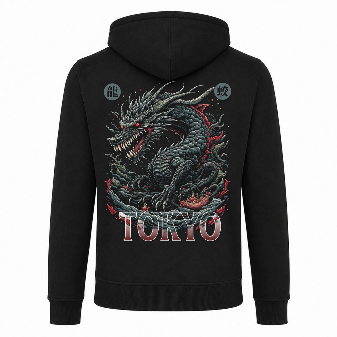 Mizuchi - T-Shirt Heavy Zip Hoody - schwarz
