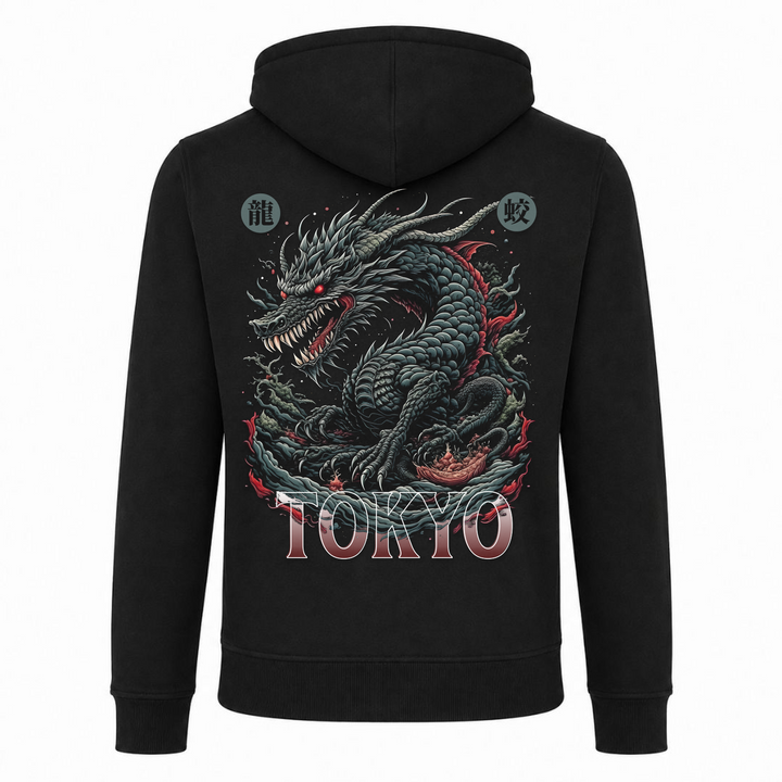 Mizuchi - T-Shirt Heavy Zip Hoody - schwarz