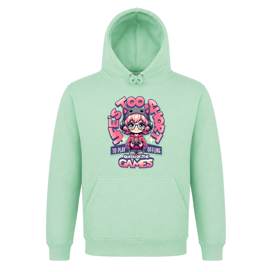 Gamer Girl - Basic Hoodie - Frozen Green