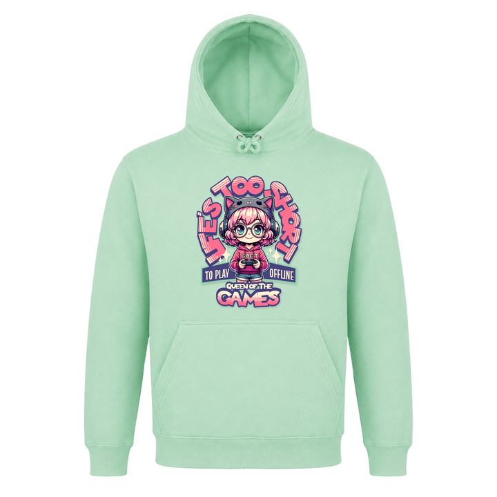 Gamer Girl - Basic Hoodie - Frozen Green