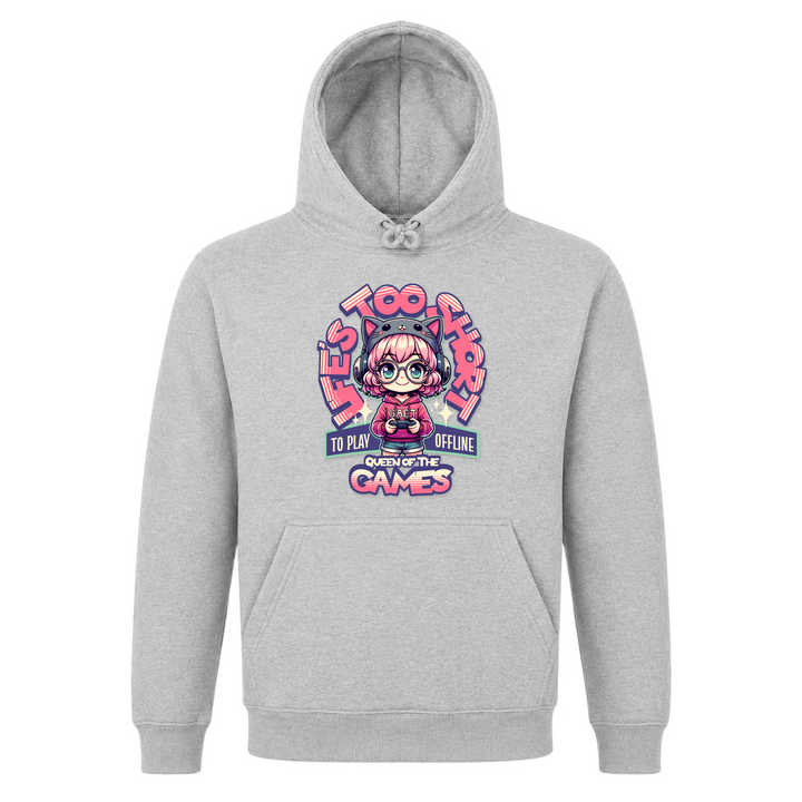 Gamer Girl - Basic Hoodie - Grey Melange
