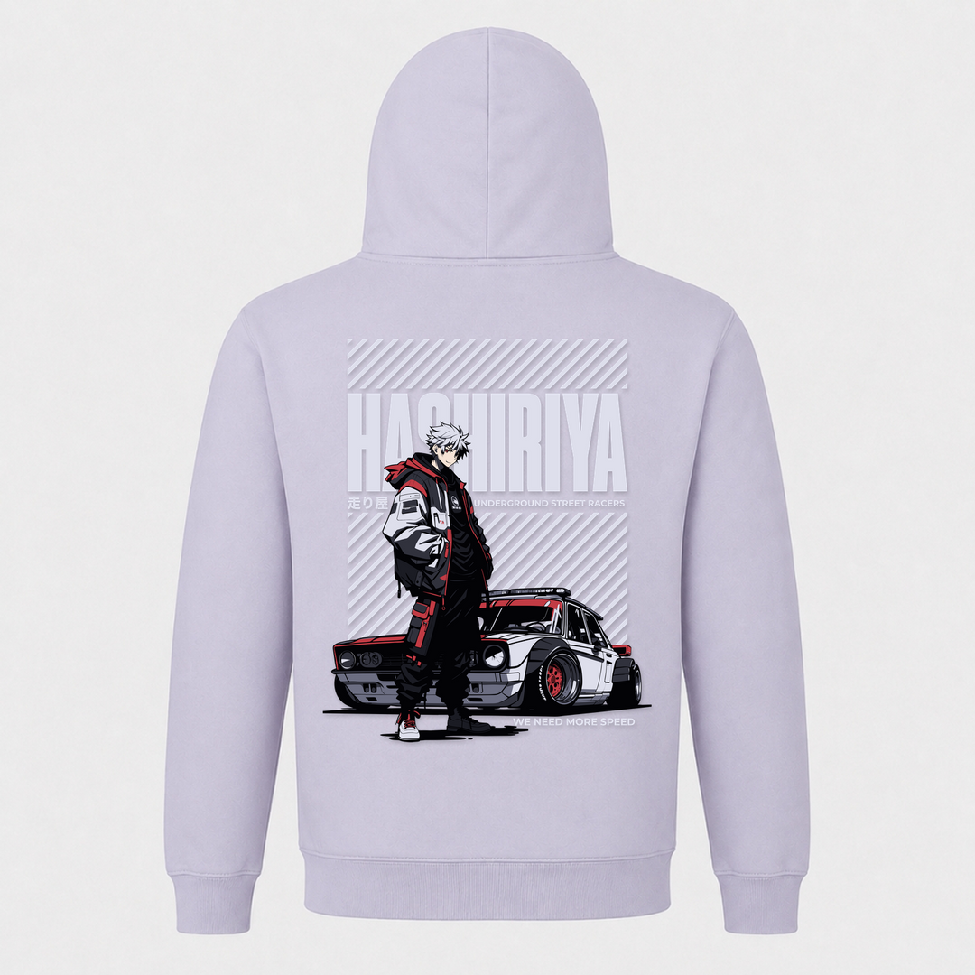 Hashiriya - Basic Hoodie - Lilac - Rueckseite