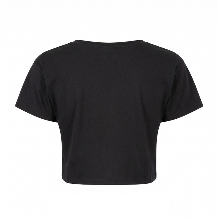 Powered by good tunes - Crop Top - schwarz - Rueckseite