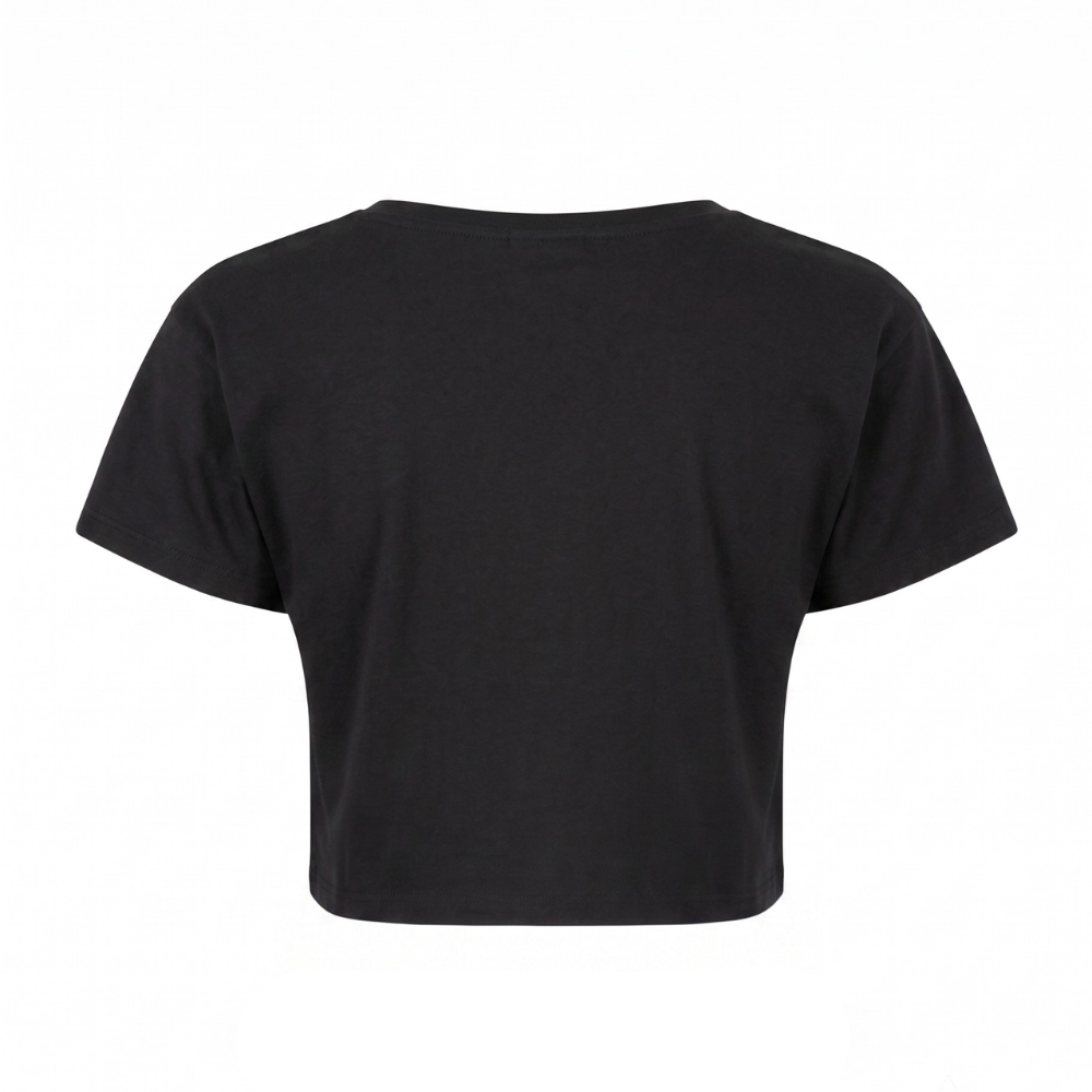 Music is my Therapy - Crop Top - schwarz - Rueckseite