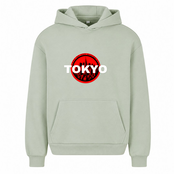 Tokyo - Oversized Hoodie - light asphalt