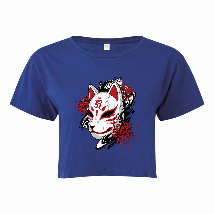 Broken Kitsune - Crop Top - royal