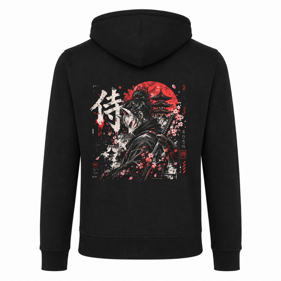Akai Ronin - Zip Hoody - schwarz - Rueckseite