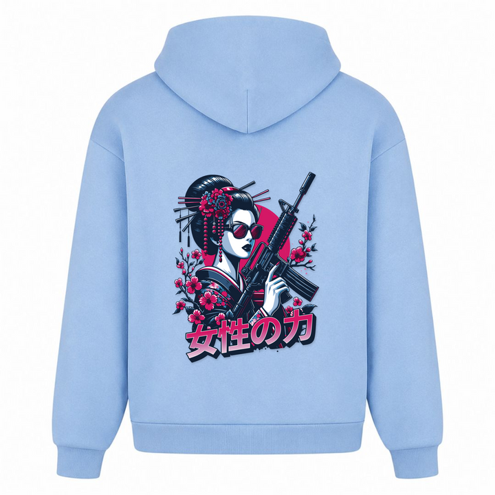 Mafia Geisha - Oversized Hoodie - powder blue