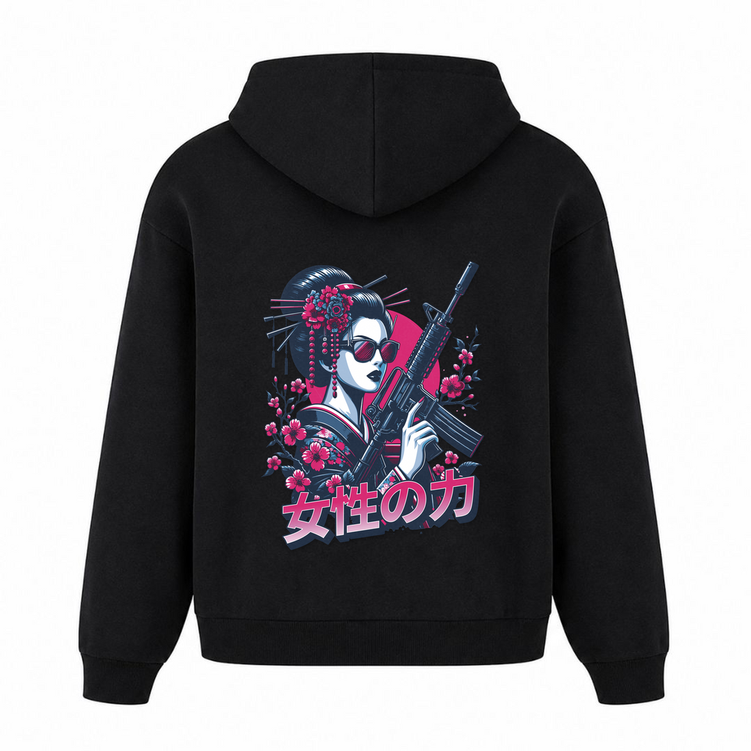 Mafia Geisha - Oversized Hoodie - Schwarz