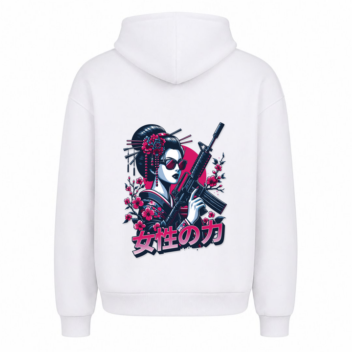 Mafia Geisha - Oversized Hoodie - Weiß