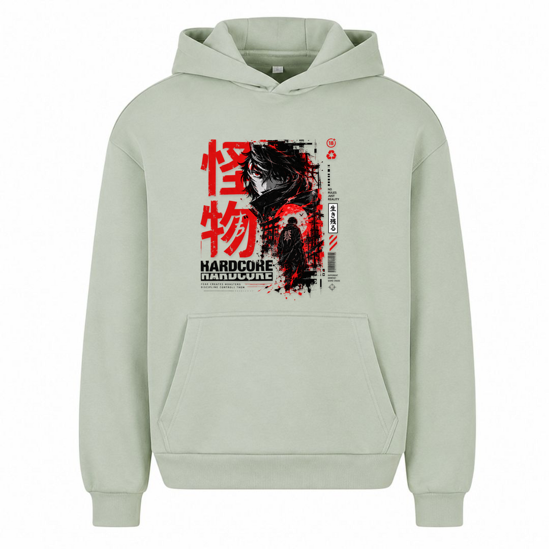 Broken Reality - Oversized Hoodie - light asphalt