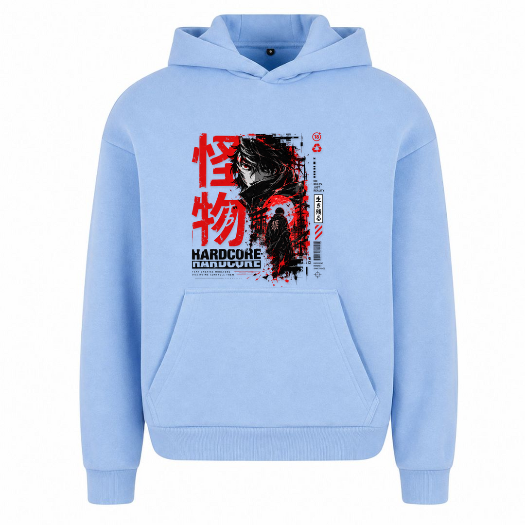 Broken Reality - Oversized Hoodie - powder blue