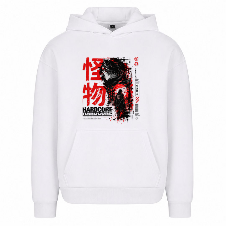 Broken Reality - Oversized Hoodie - Weiß