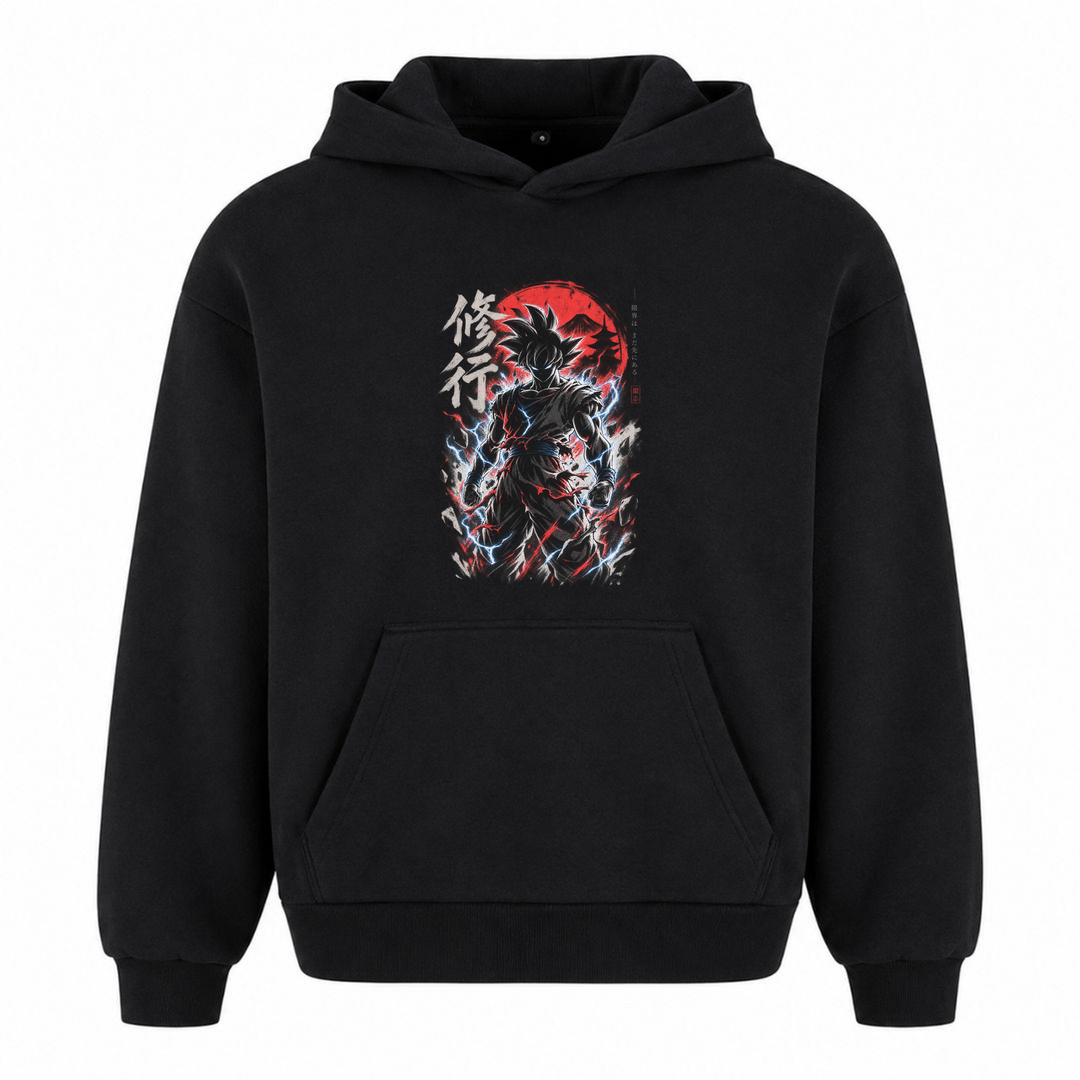 tōshi - Oversized Hoodie - Schwarz