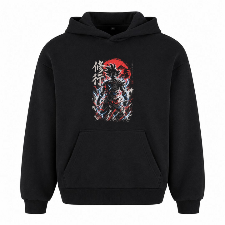 tōshi - Oversized Hoodie - Schwarz