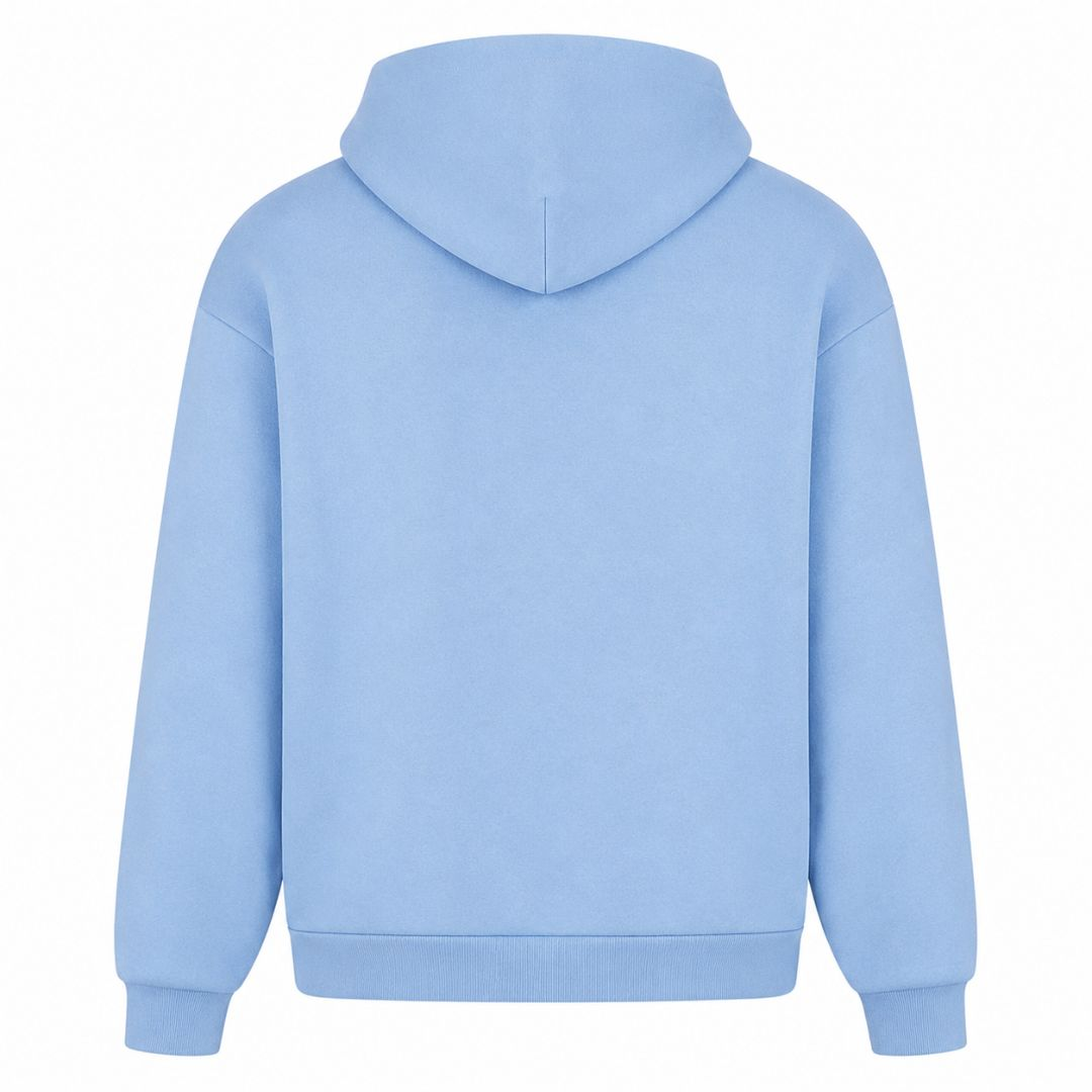 Cyber Girl - Oversized Hoodie - powder blue - Rueckseite