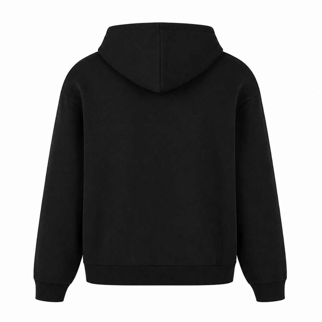 Cyber Girl - Oversized Hoodie - Schwarz - Rueckseite
