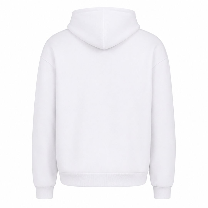 Cyber Girl - Oversized Hoodie - Weiß - Rueckseite