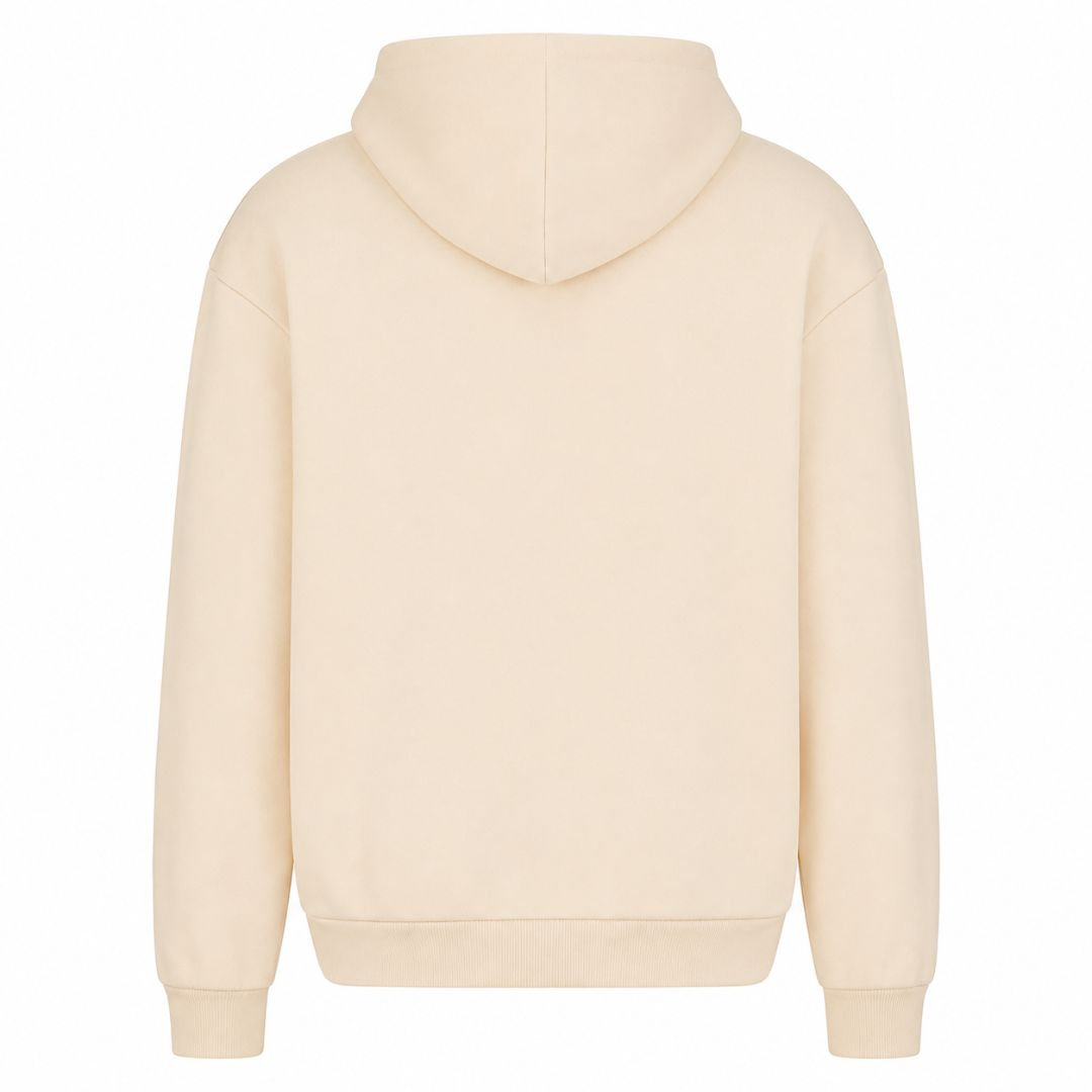 Cyber Girl - Oversized Hoodie - White Sand - Rueckseite
