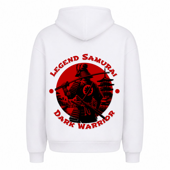 Legend Samurai - Oversized Hoodie - Weiß