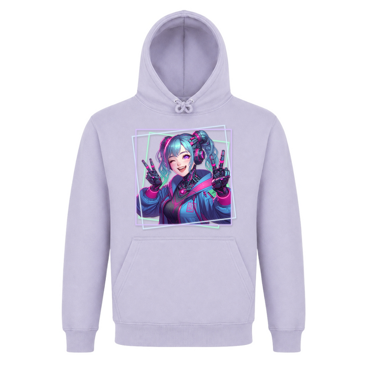 Cyber Girl - Basic Hoodie - Lilac