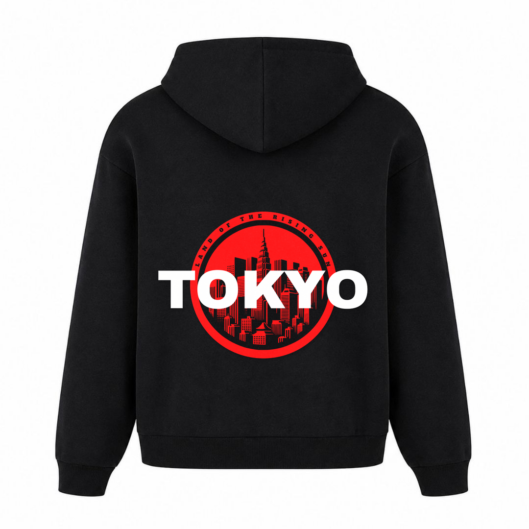 Tokyo - Oversized Hoodie - Schwarz