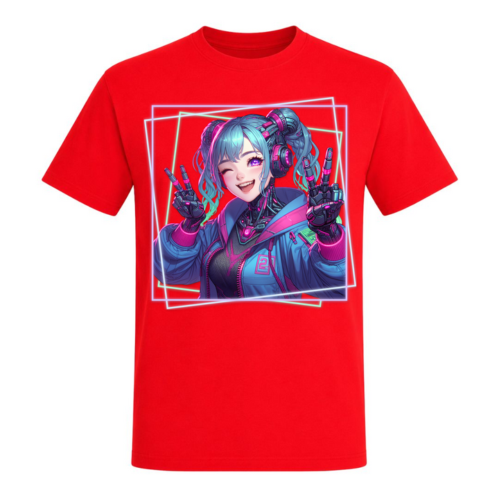 Cyber Girl - T-Shirt - rot