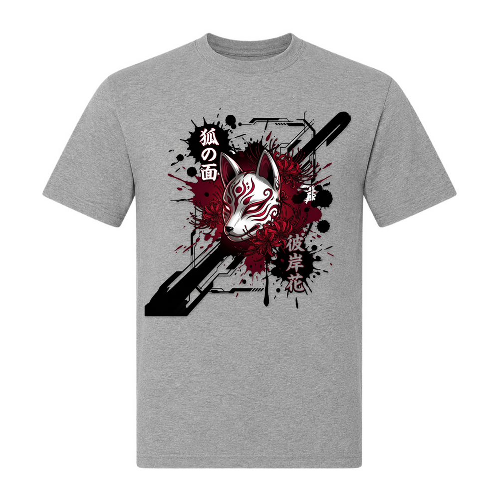 Kitsune T-shirt - grey melange