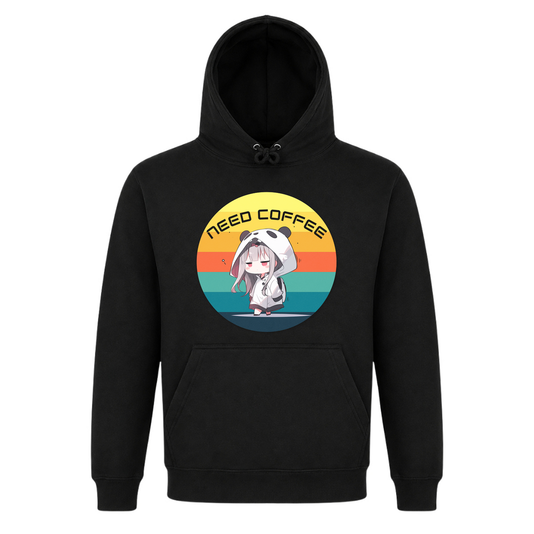Need Coffee - Basic Hoodie - Black
