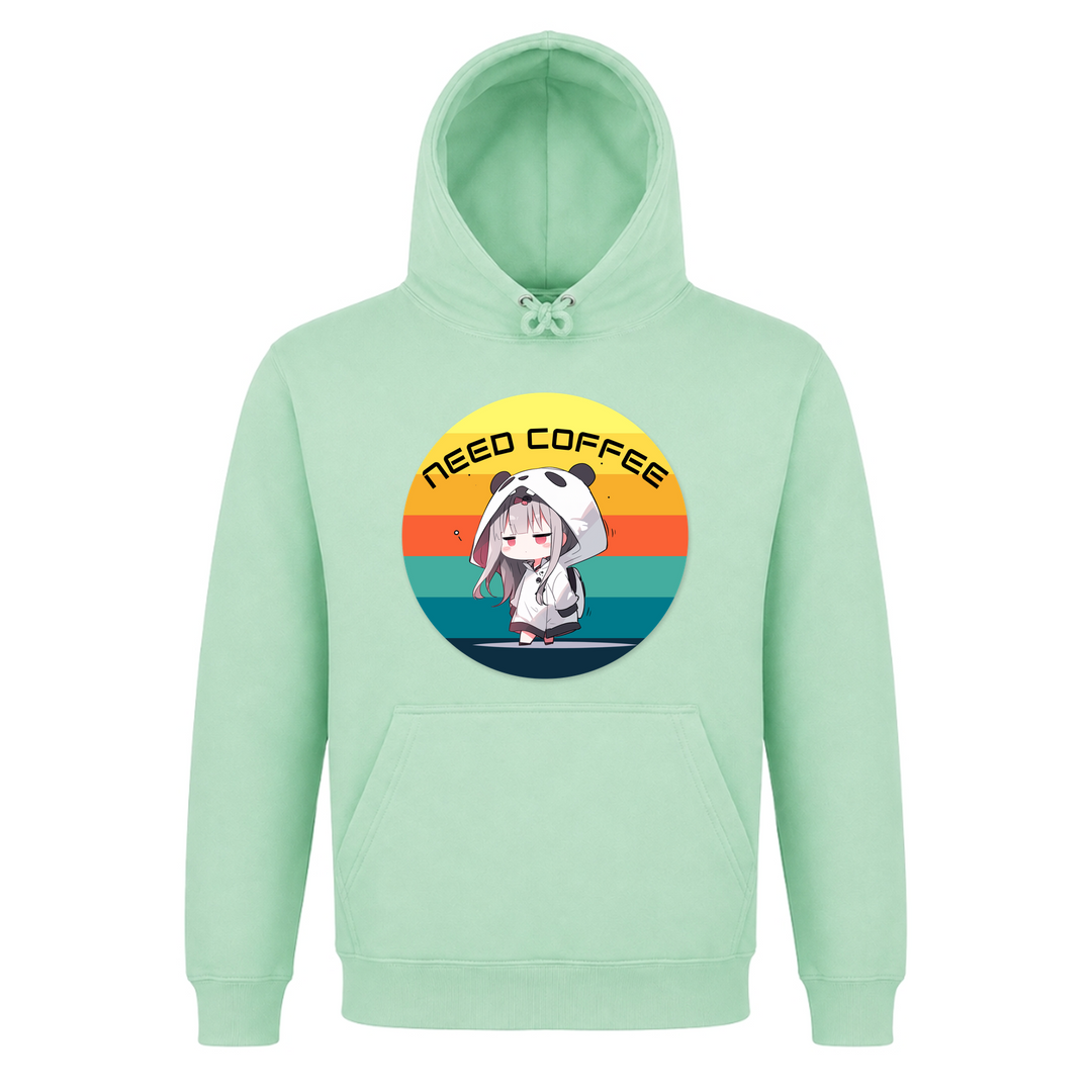 Need Coffee - Basic Hoodie - Frozen Green