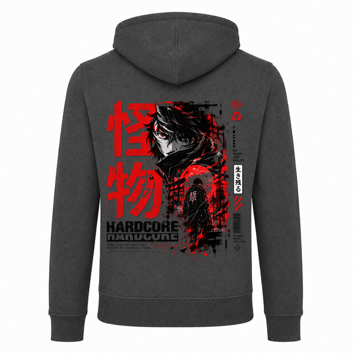 Broken Reality - Zip Hoody - charcoal - Rueckseite