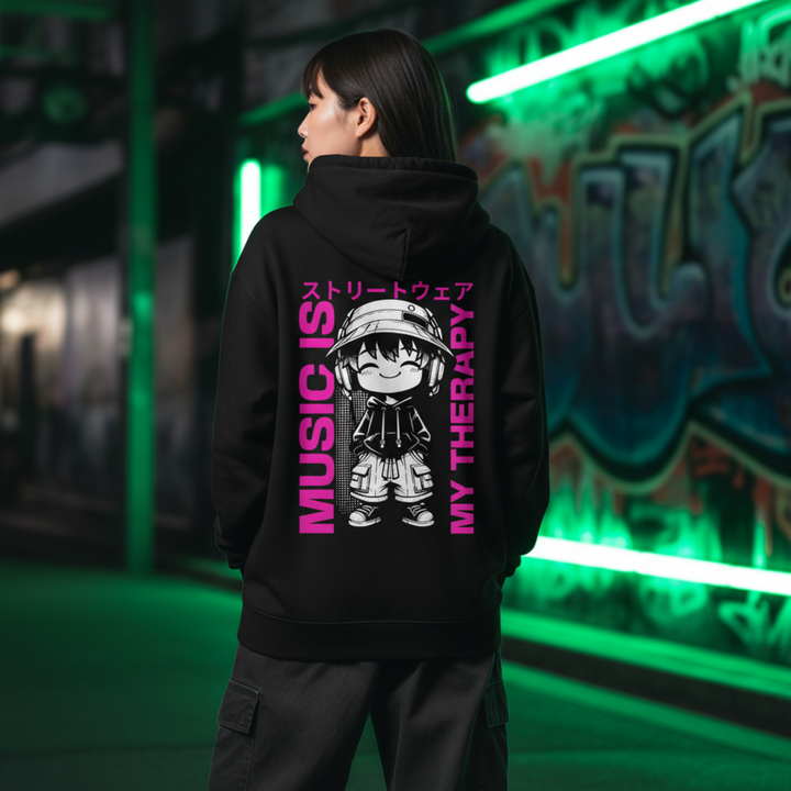 Music is my Therapy - Basic Hoodie