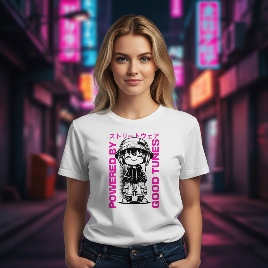 Powered by Good Tunes - T-Shirt